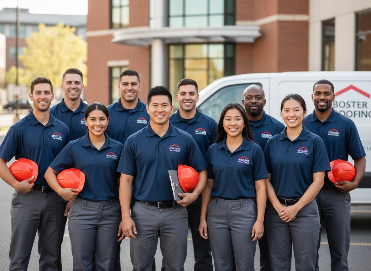 Greater Boston Roofing team